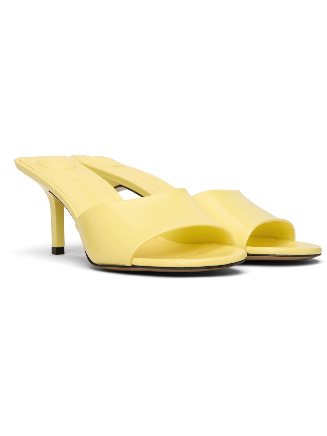 Yellow 'The Cubisto' Mules - 4