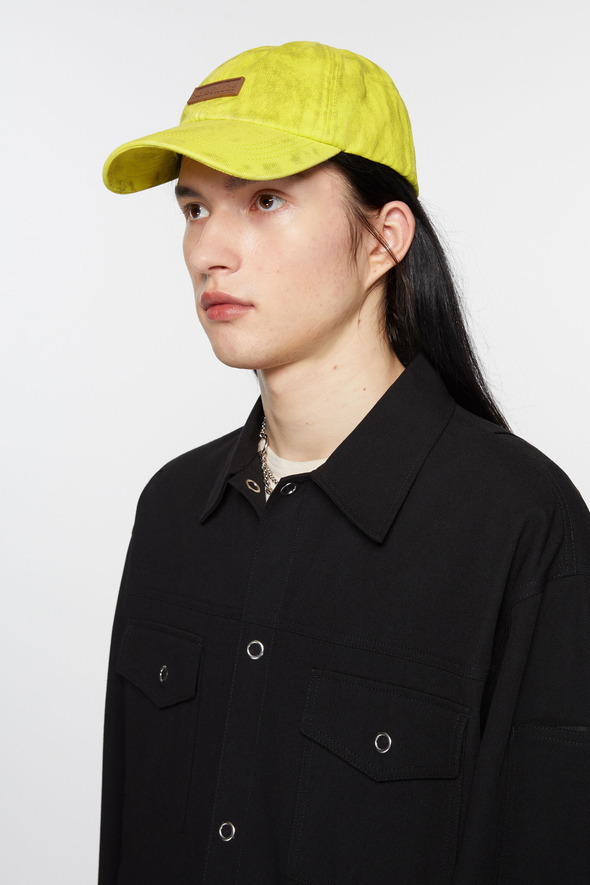Denim cap - Neon yellow - 3