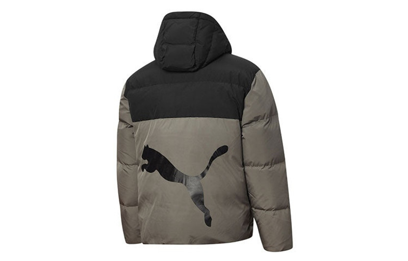 PUMA PUMA Puffer Down Jacket 'Olive Green Black' 530695-42 outlook