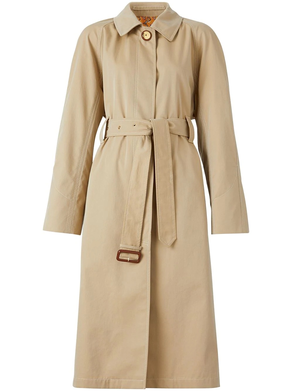 belted car coat - 1