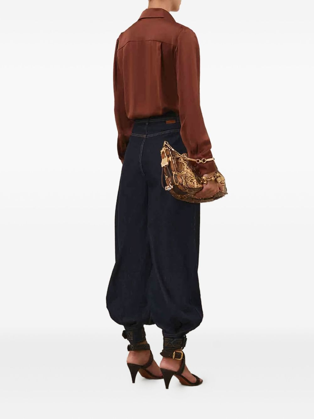 long-sleeve silk shirt - 3