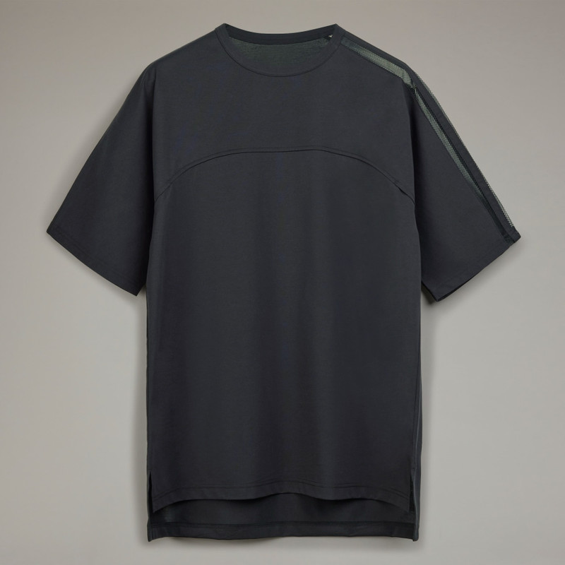 Y-3 Mesh 3-Stripes Short Sleeve Tee 1