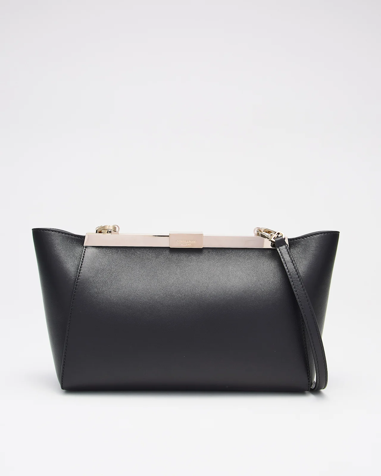 CLUTCH IN LEATHER WITH SPLIT LEATHER LINING - 1