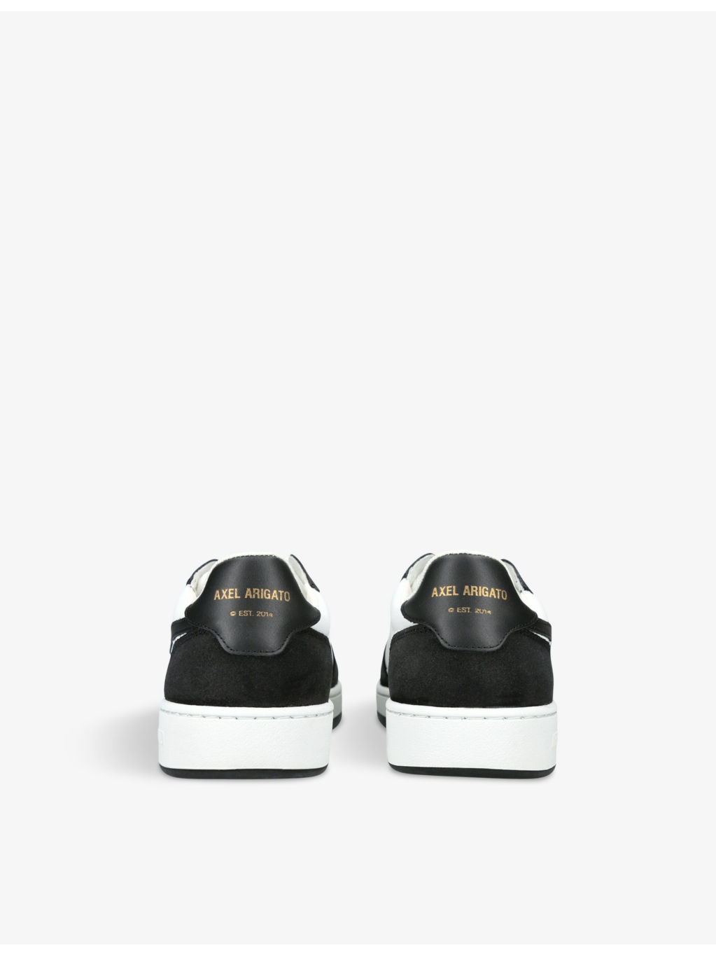 Dice Lo bird-motif leather and suede low-top trainers - 4