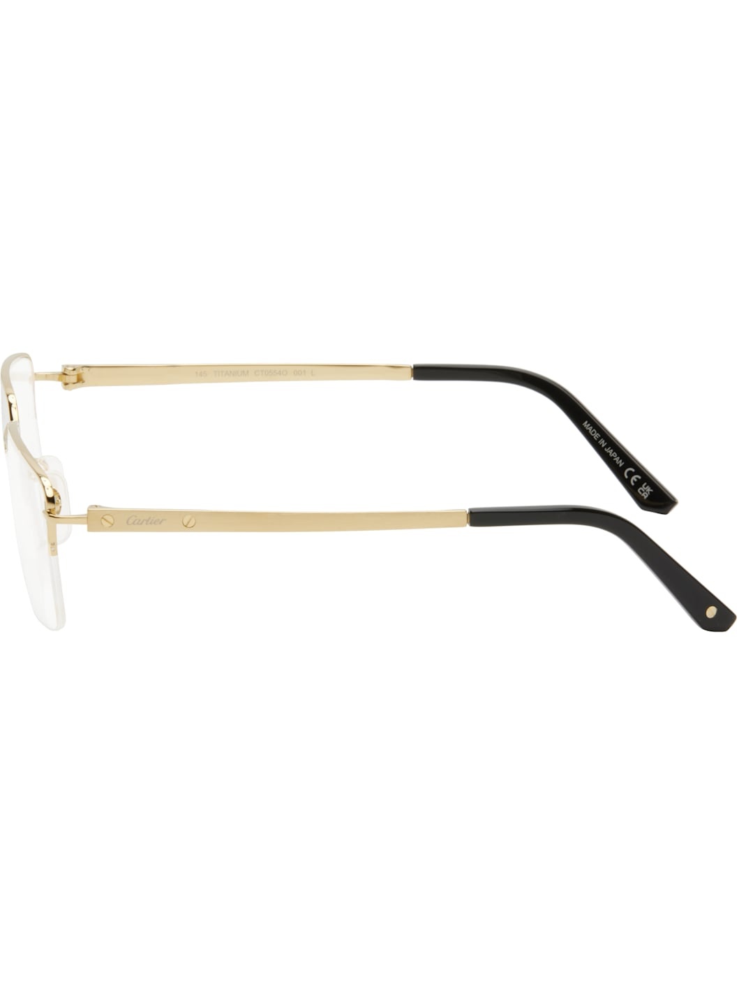 Gold 'Santos de Cartier' Glasses - 3