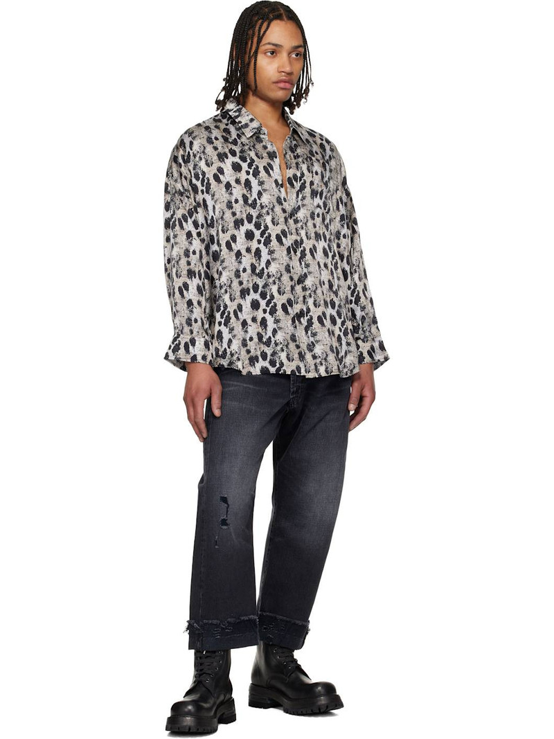 R13 Black Crossover Jeans outlook