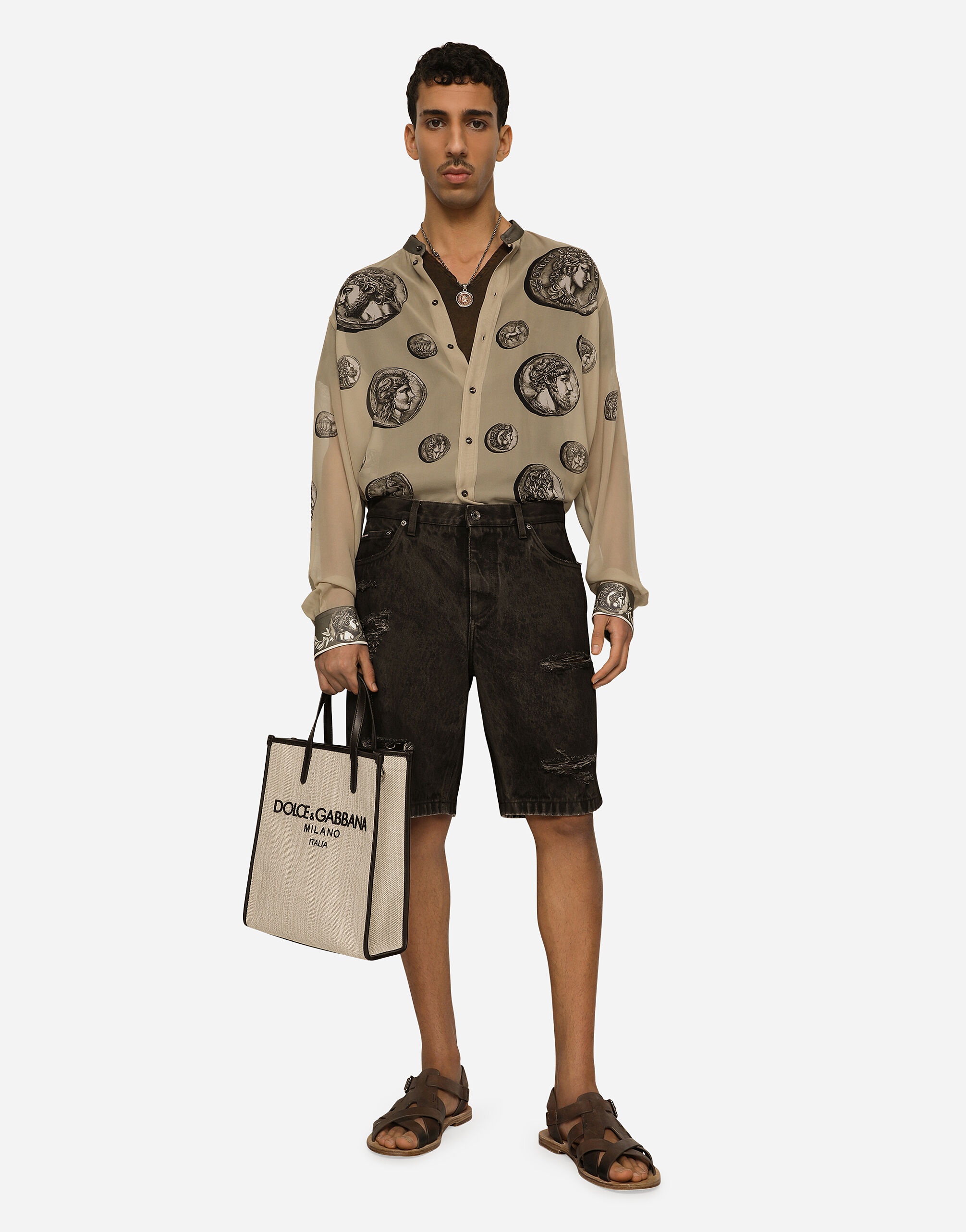 Small structured canvas shopper - 2
