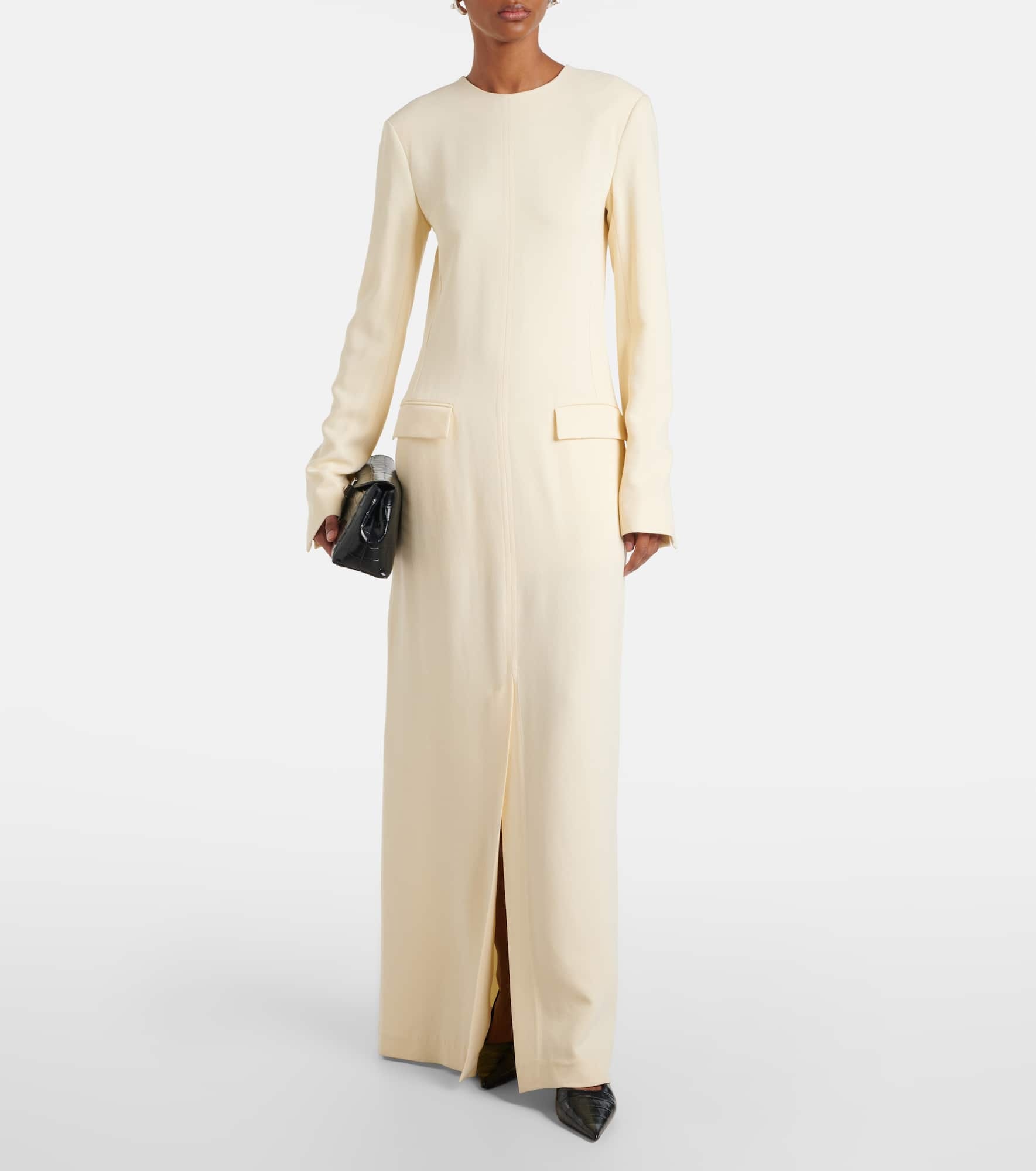 Pocket crêpe maxi dress - 2