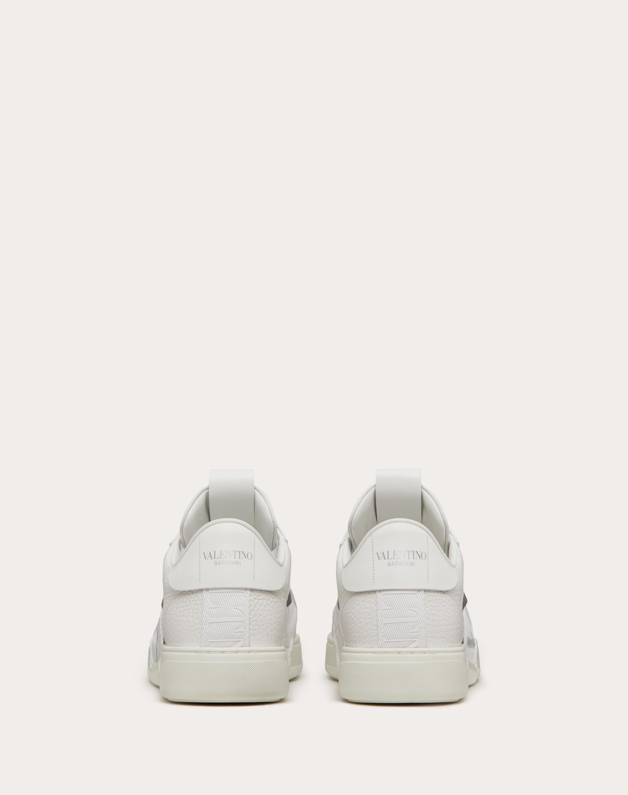 VL7N LOW-TOP SNEAKERS IN CALFSKIN AND MESH FABRIC WITH BANDS - 3