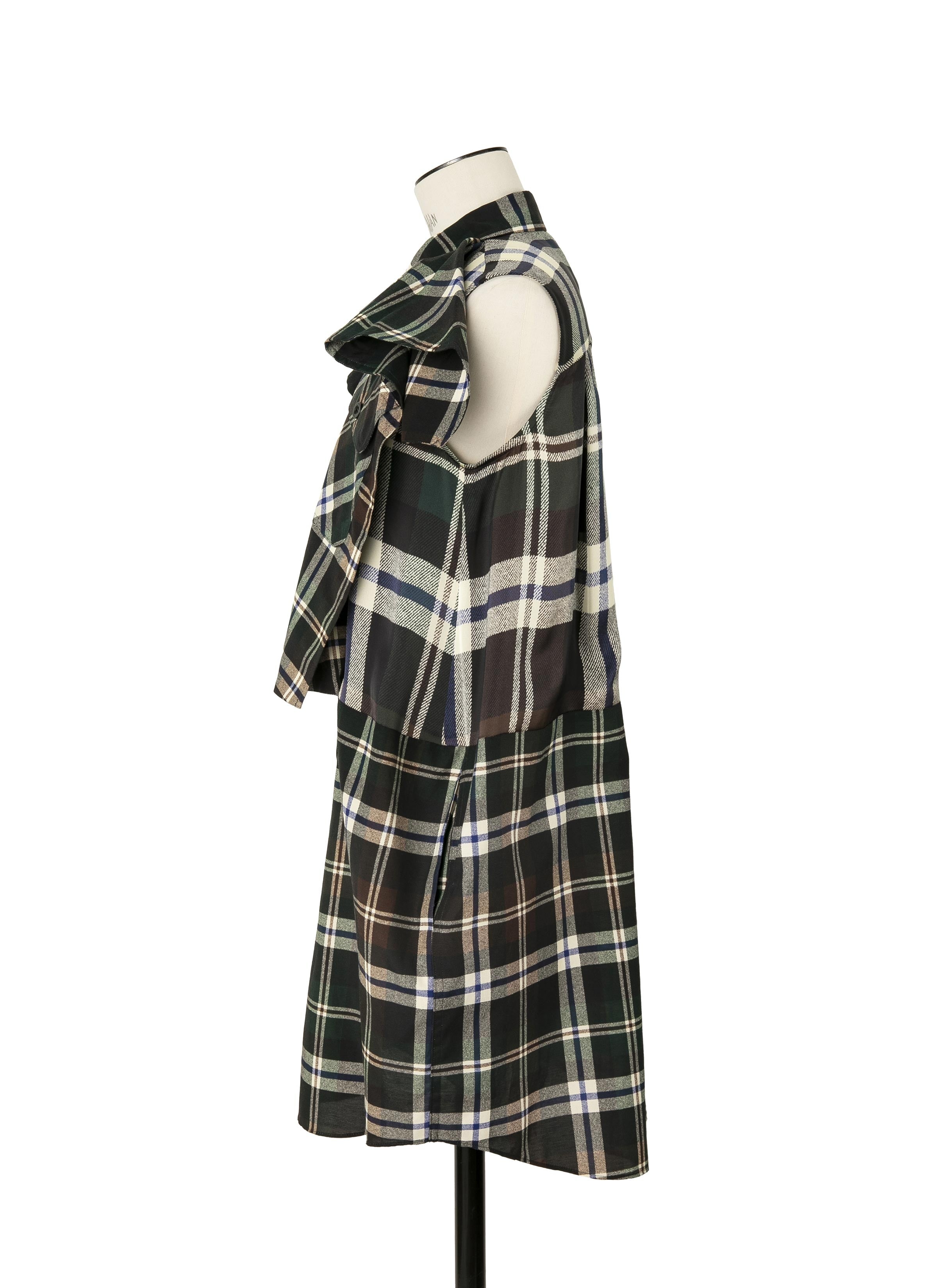 sacai Plaid Print Dress | REVERSIBLE