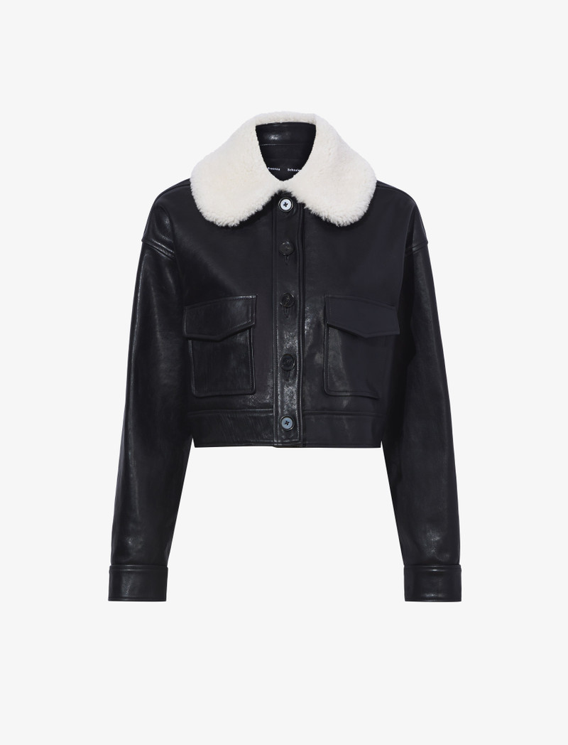 Judd Jacket With Shearling Collar in Leather 1
