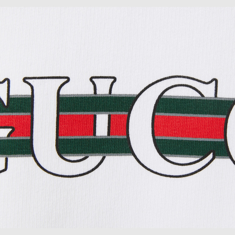 Gucci 인쇄 코튼 저지 스웨터 7