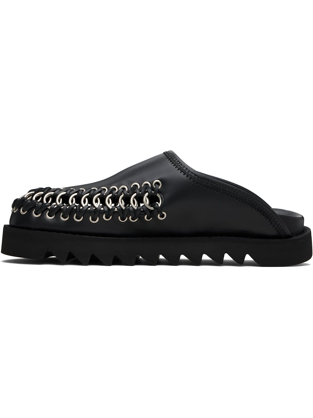 Black Leather Loafers - 3