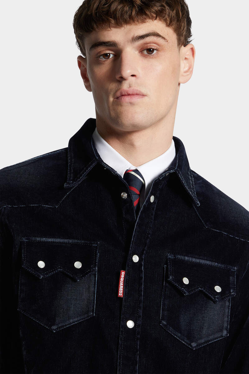 FLOCKED CORD JEAN JACKET - 5