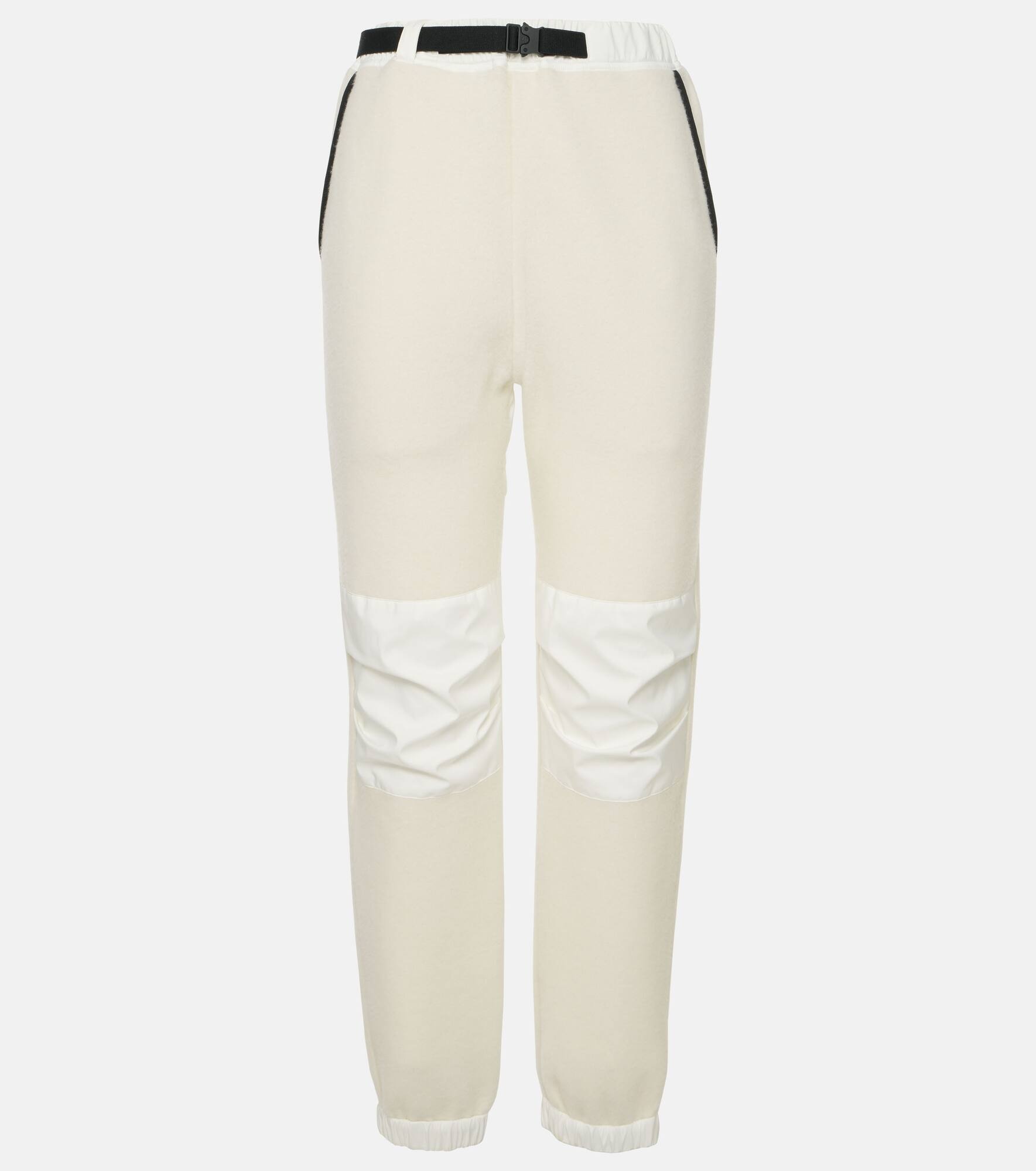 Cashmere and technical track pants - 1