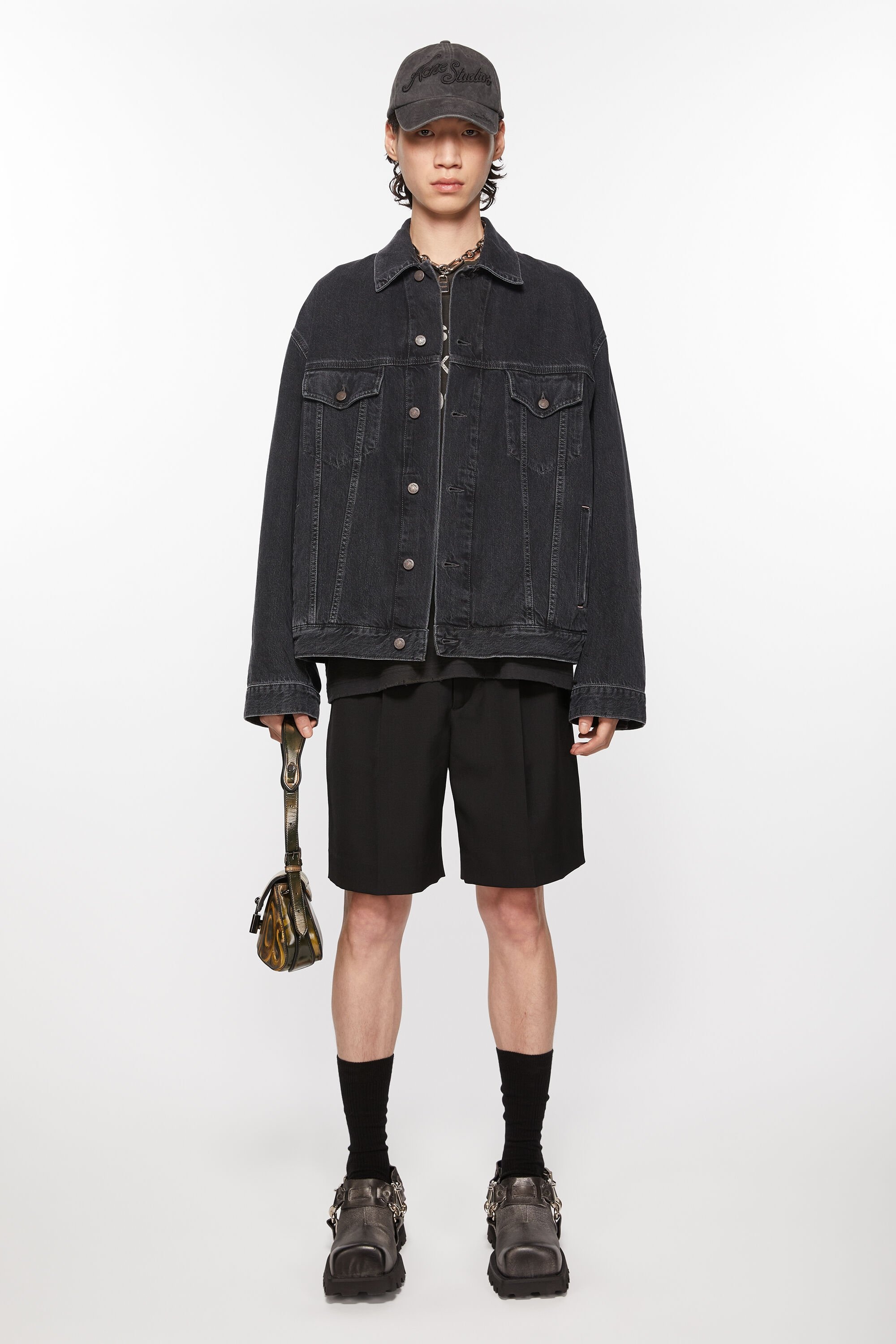 Denim jacket - Relaxed fit - Black - 2
