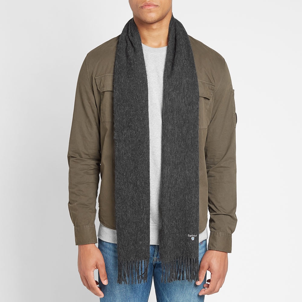 Barbour Plain Lambswool Scarf - 4