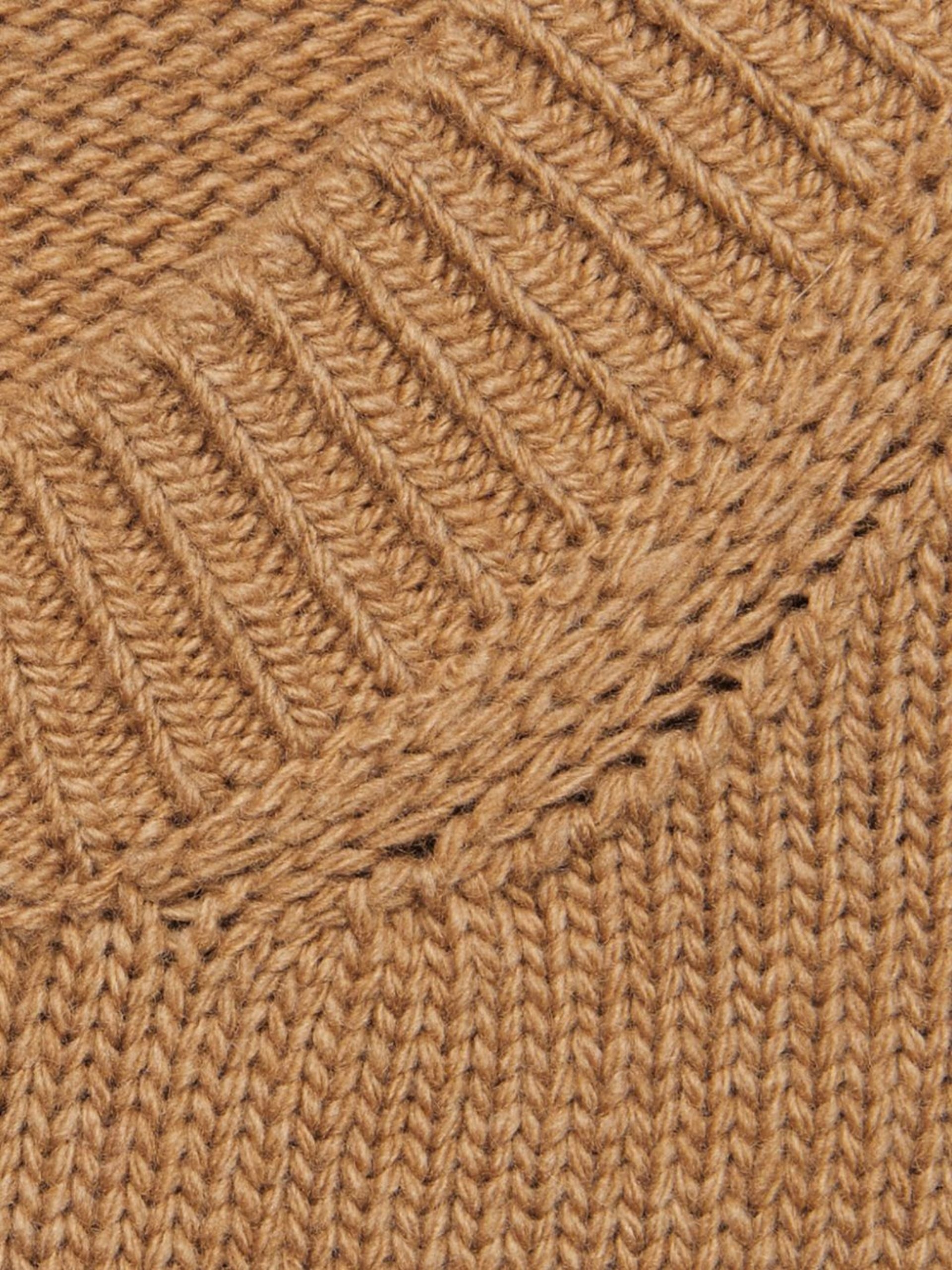 Brown Logo-Intarsia Wool Jumper - 3