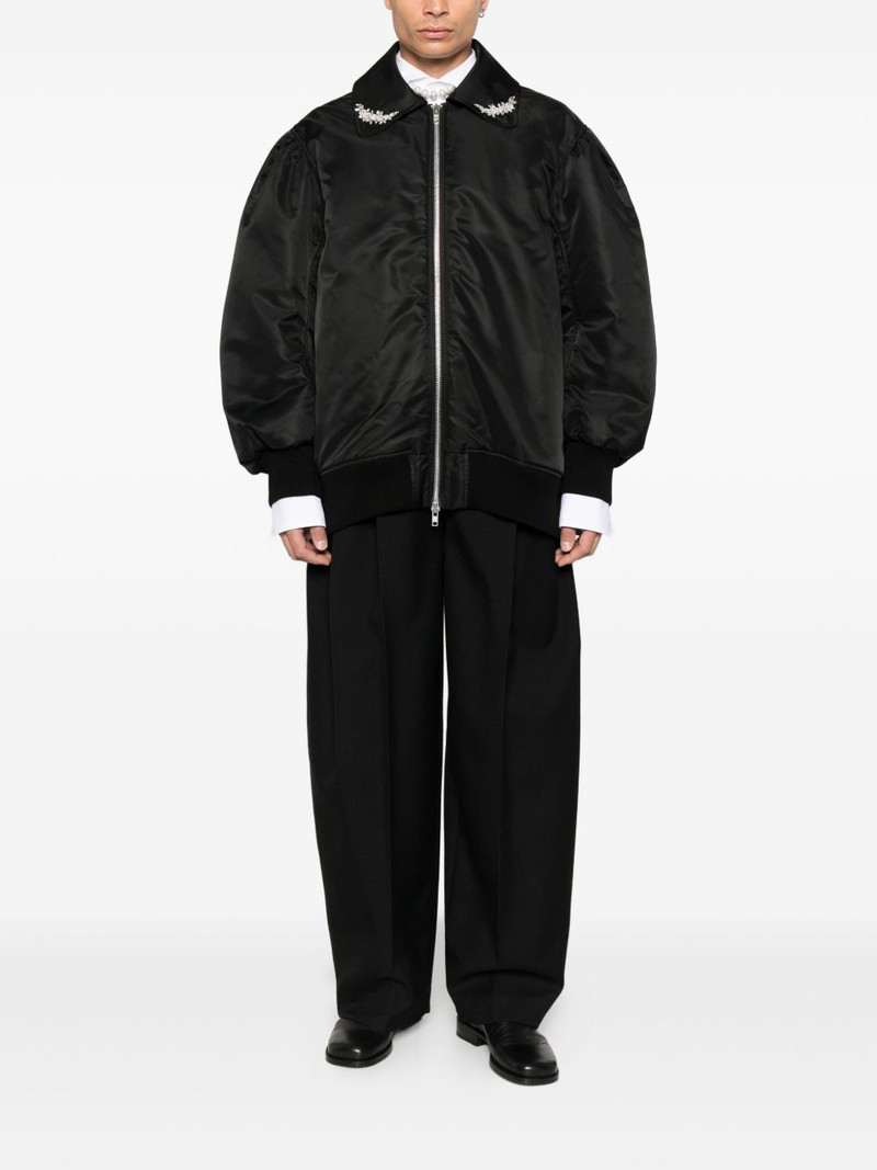 Simone Rocha embellished bomber jacket outlook