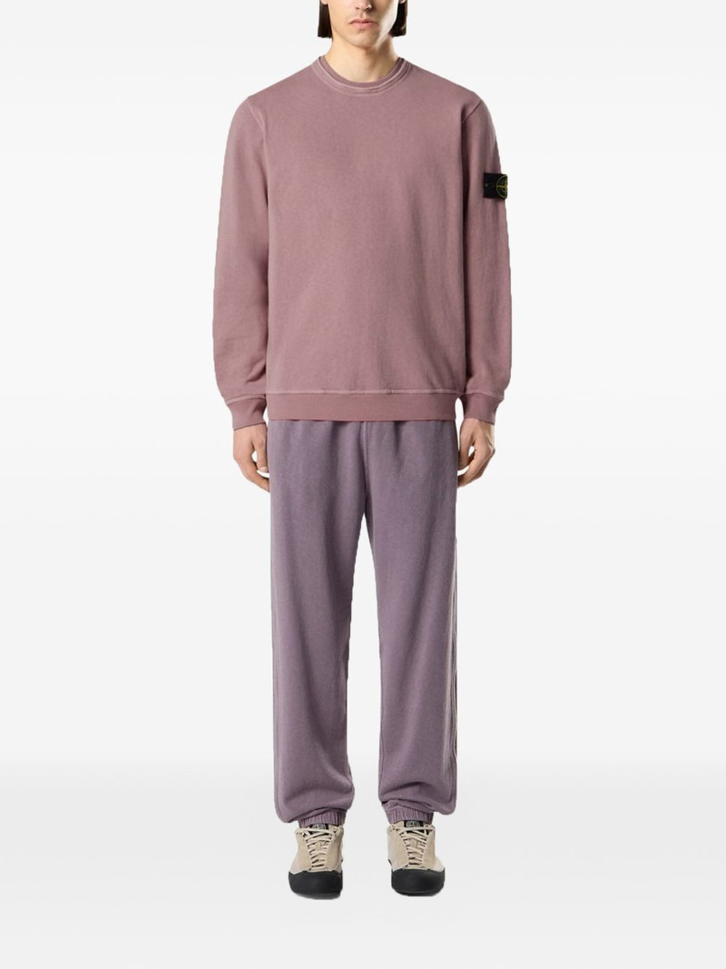 Stone Island logo patch sweatshirt outlook