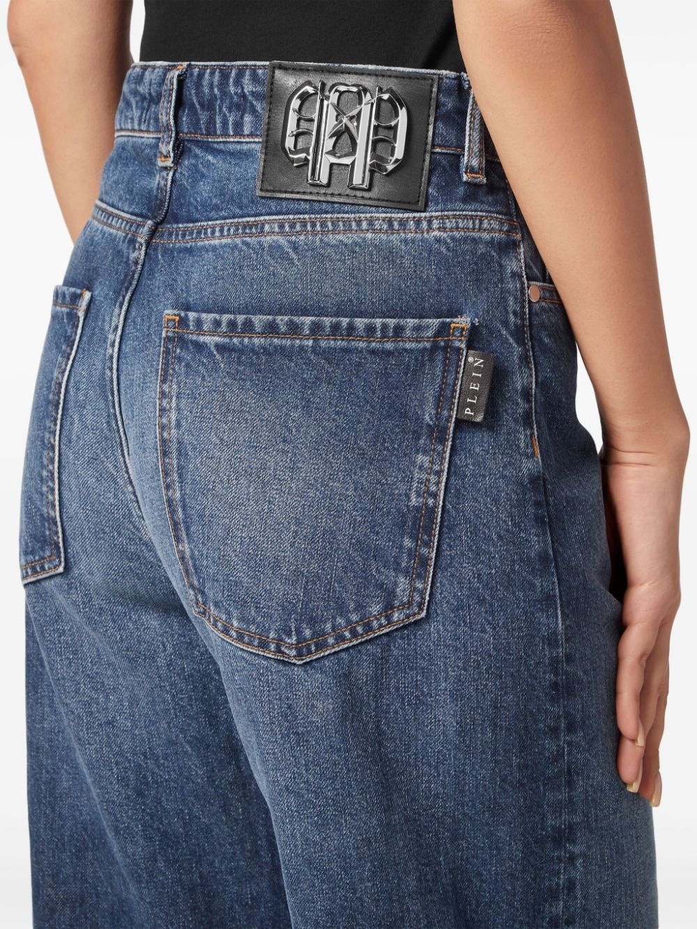 Skater high-rise wide-leg jeans - 4