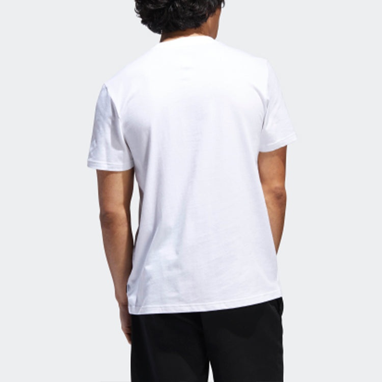 adidas originals Nehalem Tee Printing Alphabet Short Sleeve White DU8387 - 2