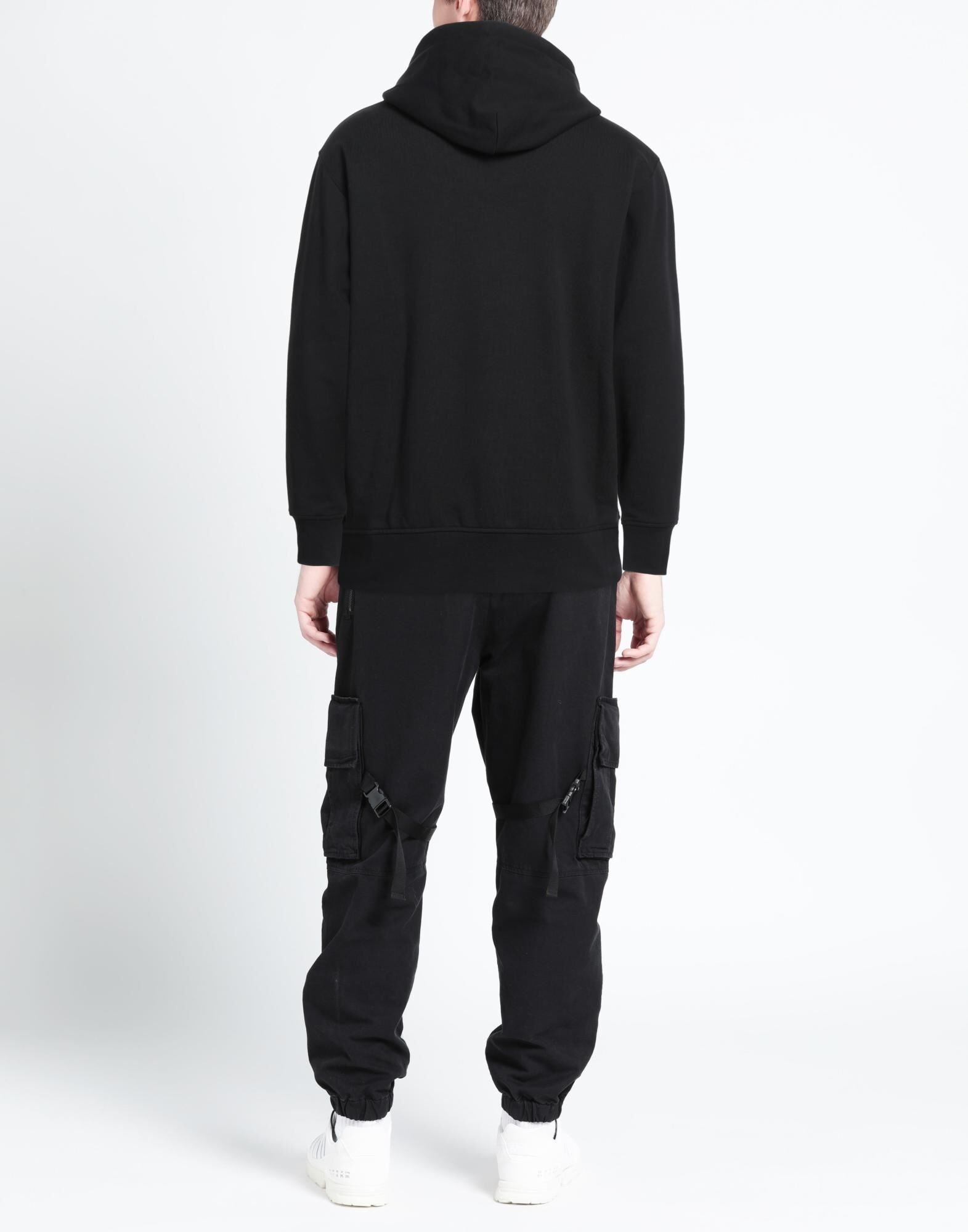 Black Men's Hooded Sweatshirt - 3