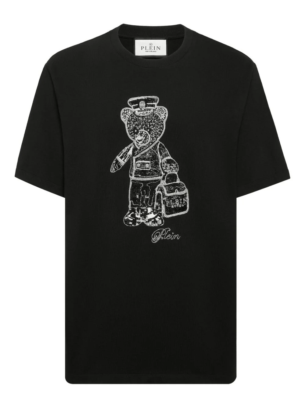 teddy bear-print T-shirt - 1