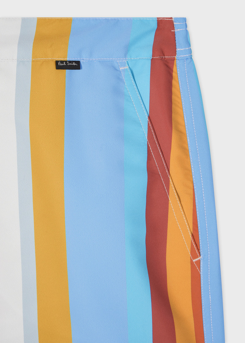 Paul Smith 'Signature Stripe' Buttoned Swim Shorts outlook