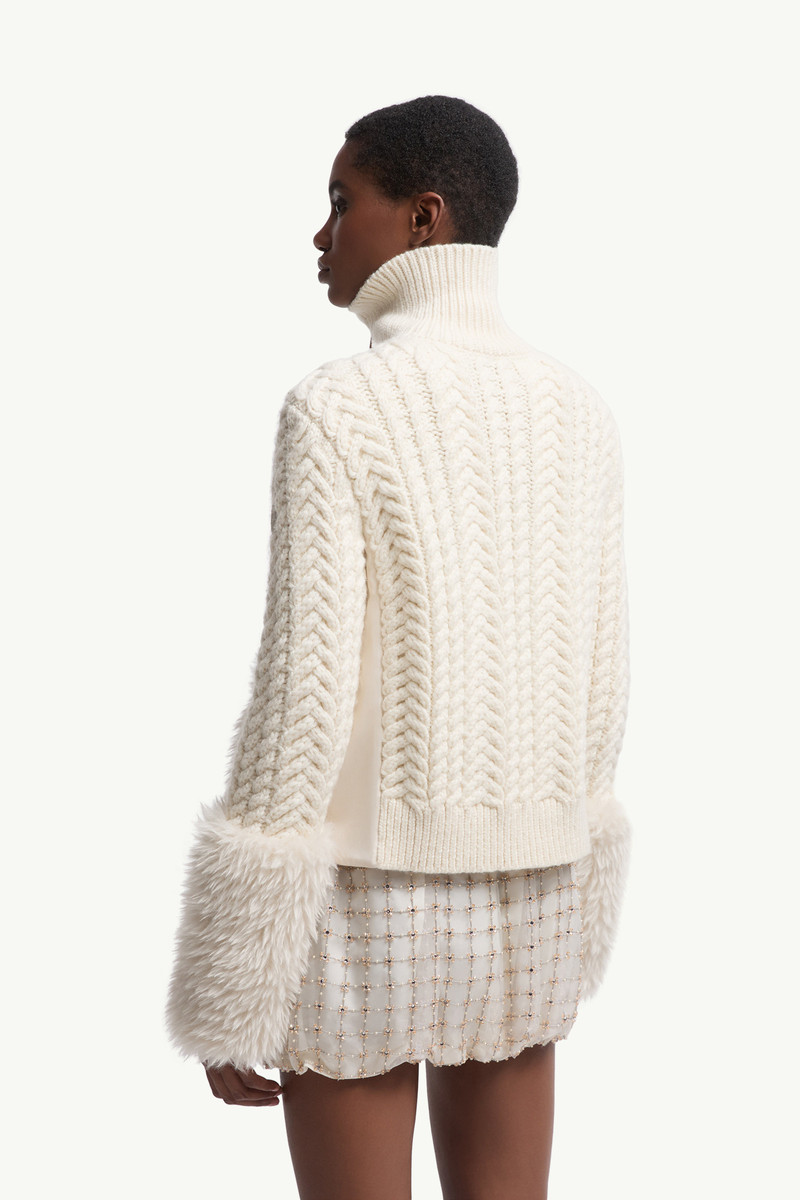 Wool Blend Zip-Up Cardigan 5