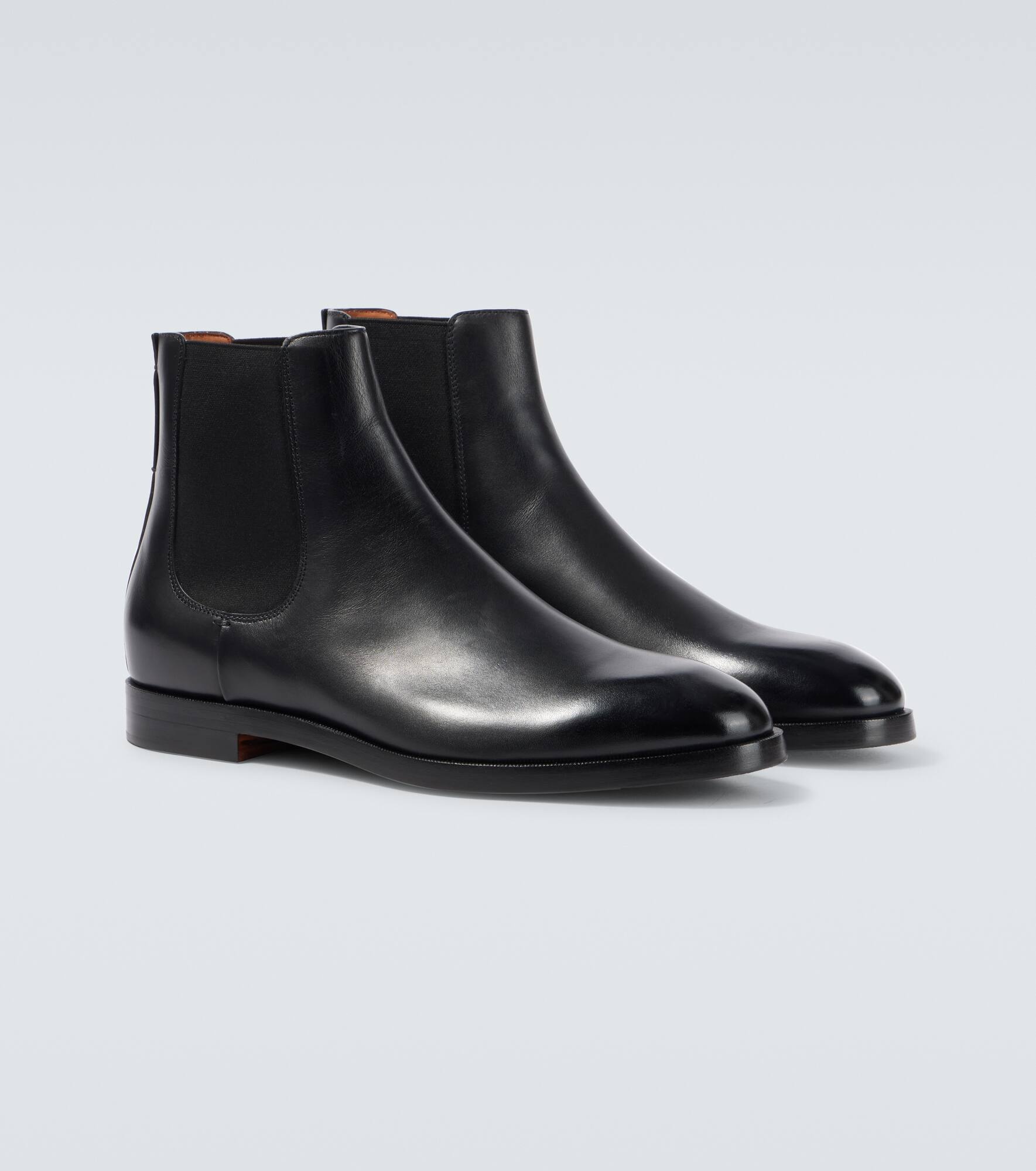 Leather Chelsea boots - 5