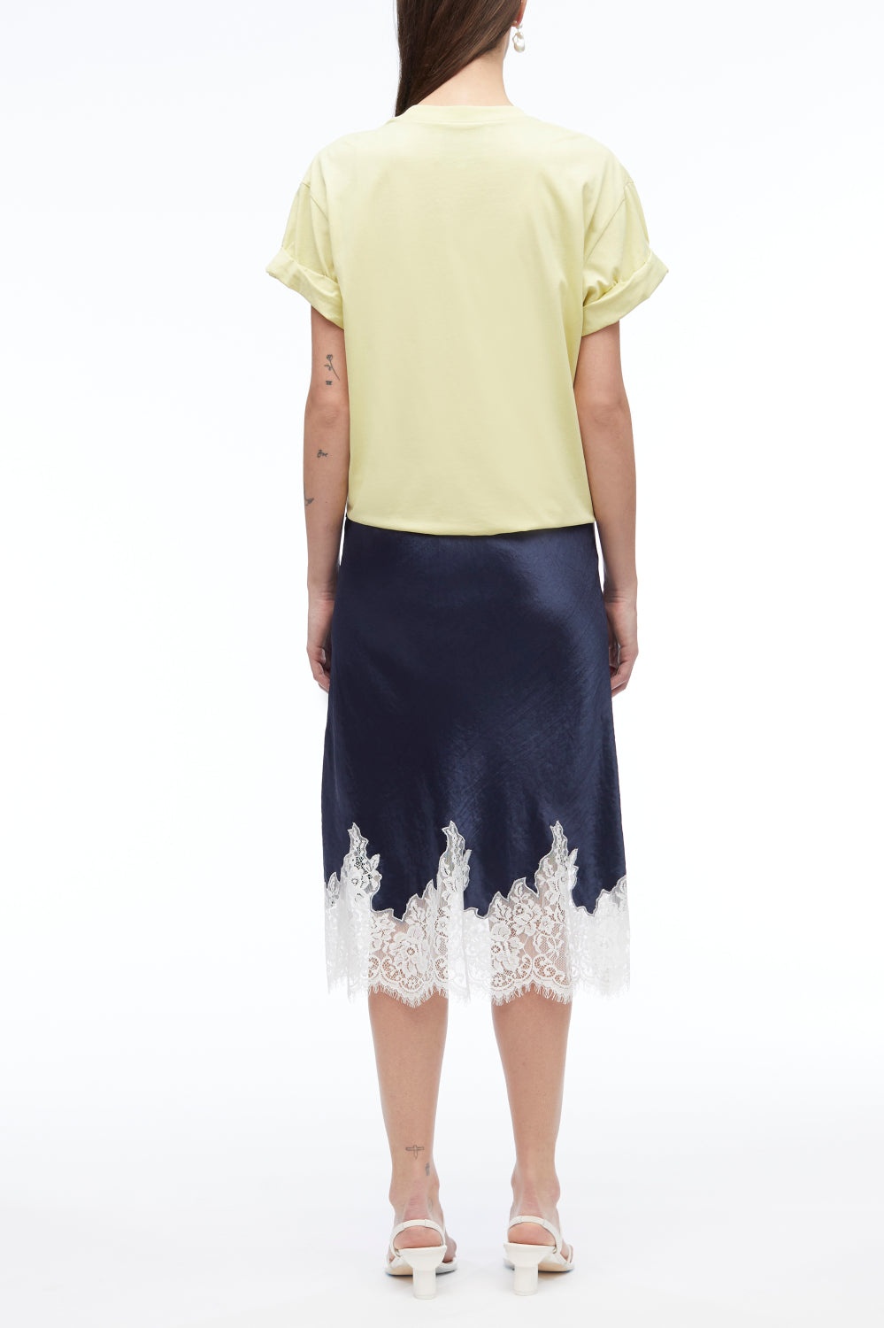 Draped T-Shirt Slip Combo Dress - 5