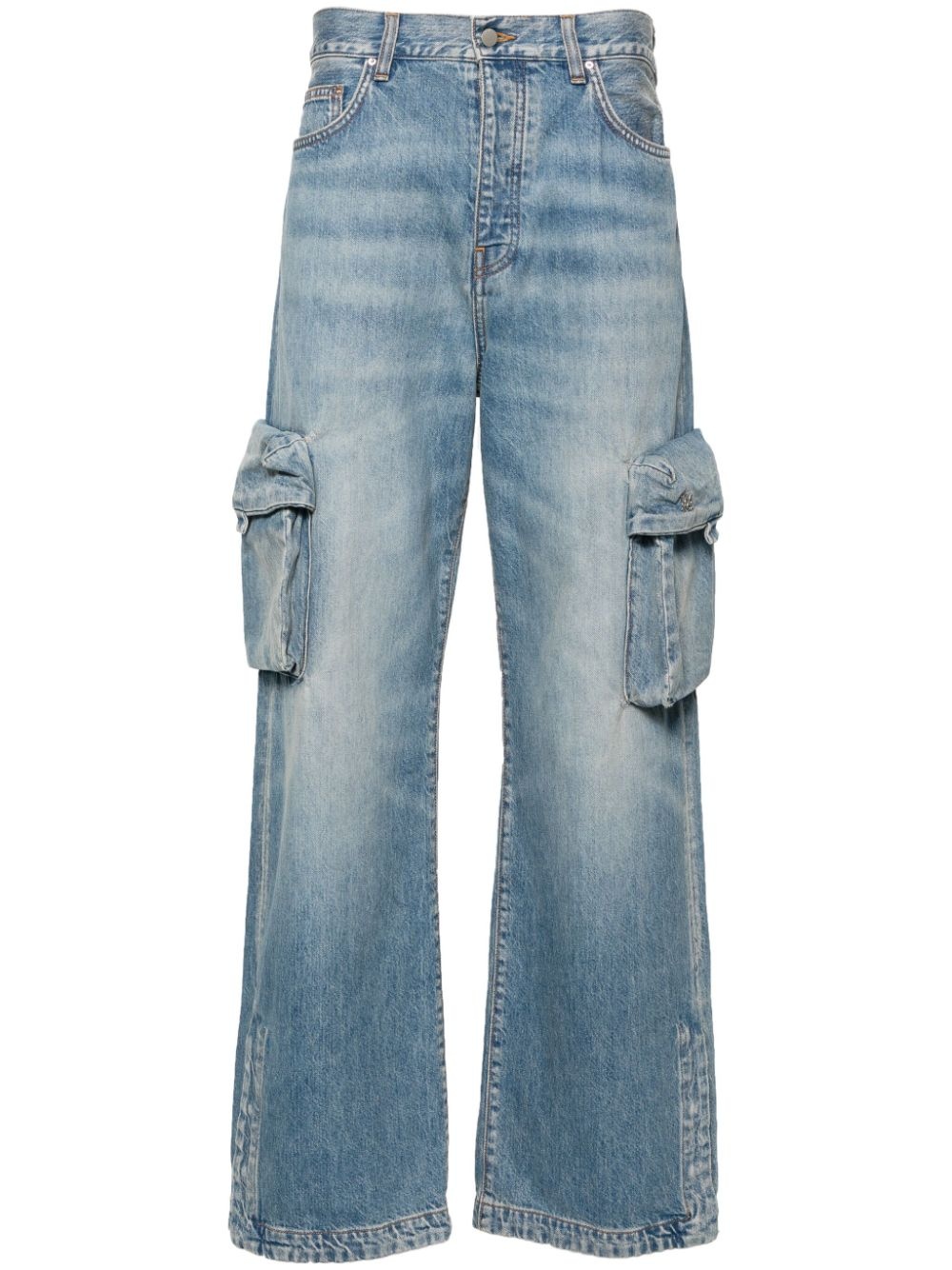 mid-rise wide-leg jeans - 1