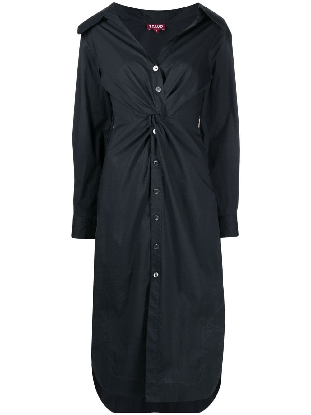 Clea twisted midi shirtdress - 1