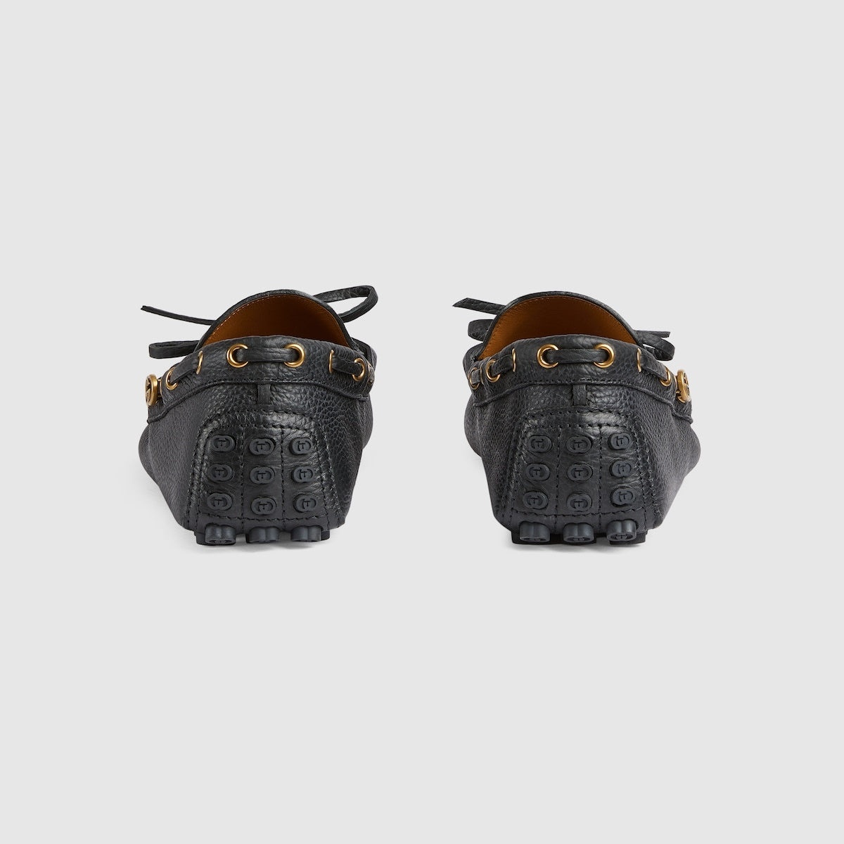Gucci Interlocking G Leather Drivers - 3