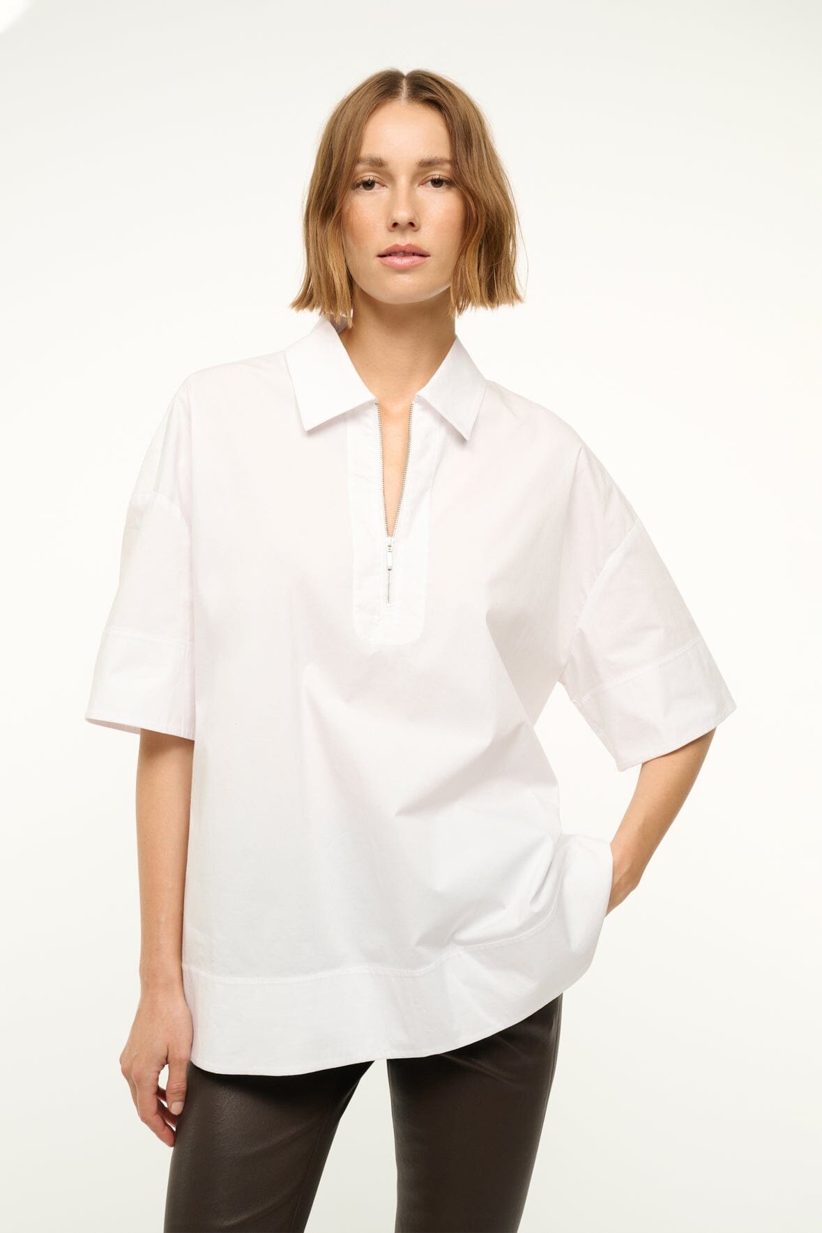STAUD YVETTE TOP WHITE - 2