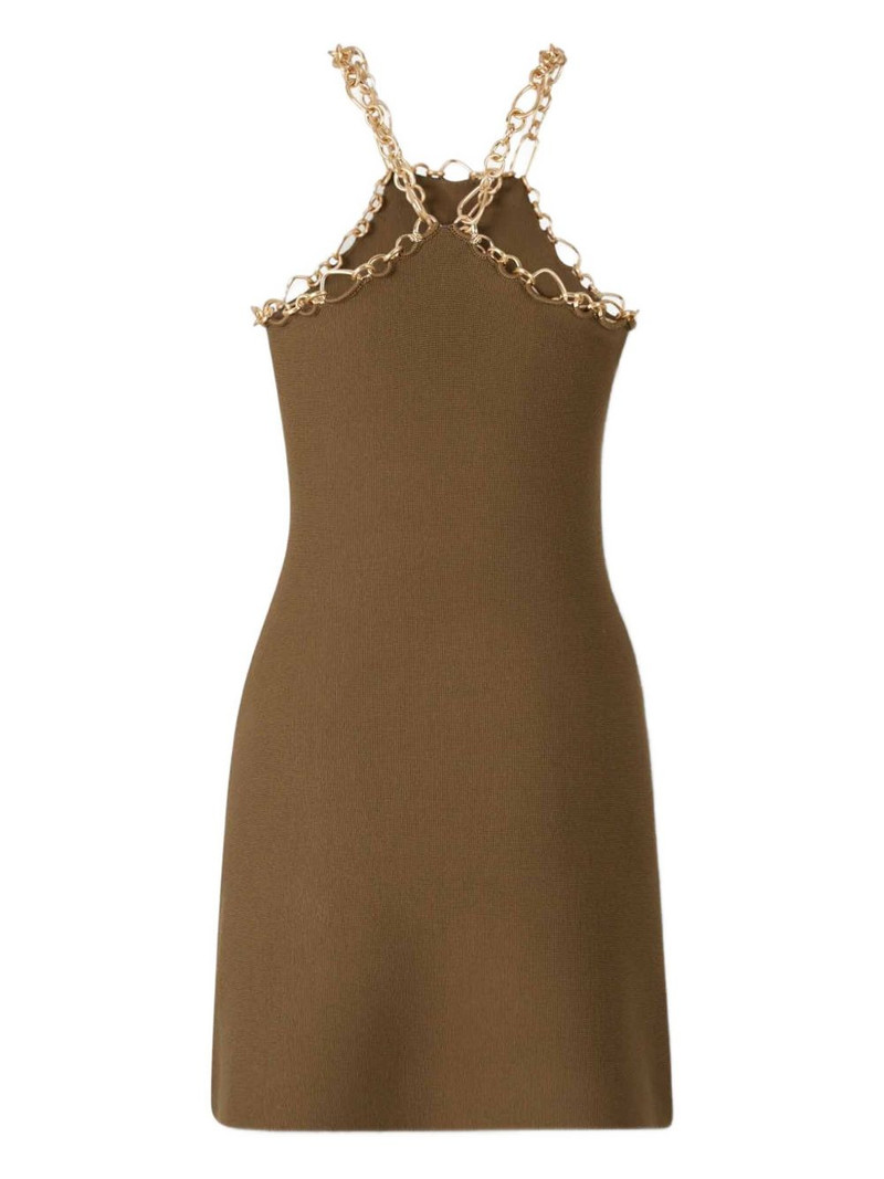 Cult Gaia Prati chain-embellished mini dress outlook