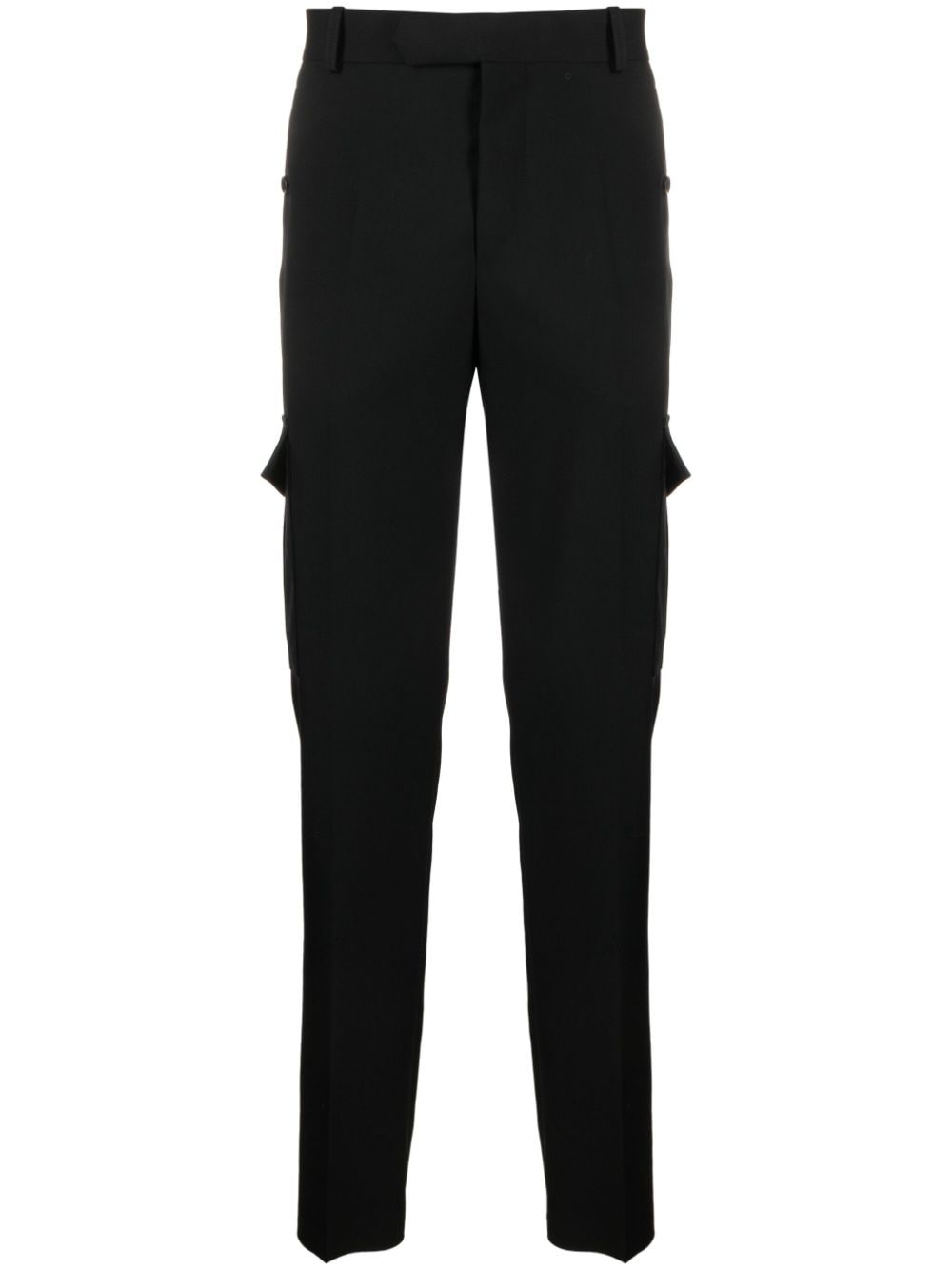 tapered-leg cargo trousers - 1