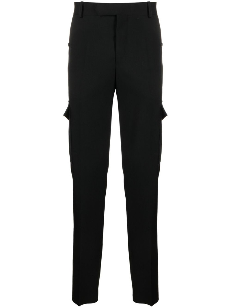 tapered-leg cargo trousers 1