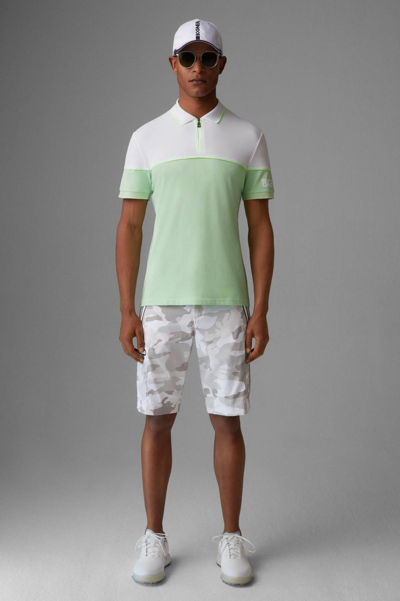 BOGNER MILO FUNCTIONAL SHORTS IN SILVER GRAY/WHITE outlook