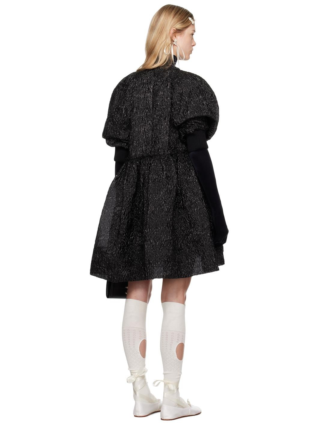 Black Smock Minidress - 3