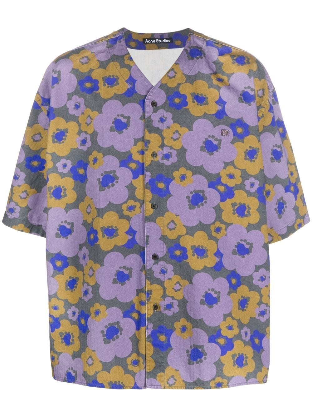 floral print organic cotton shirt - 1