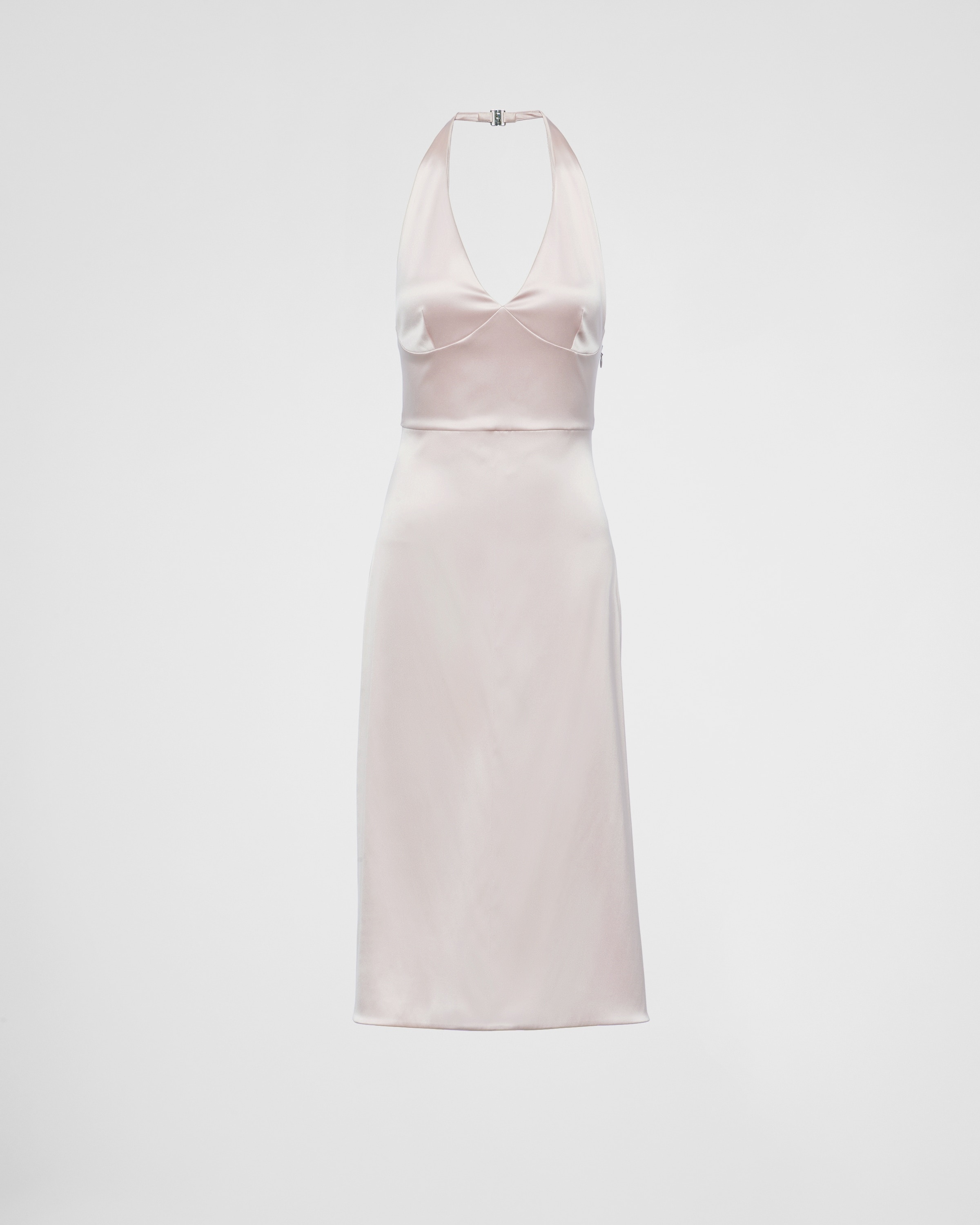 Re-Edition 1995 satin halter dress - 1