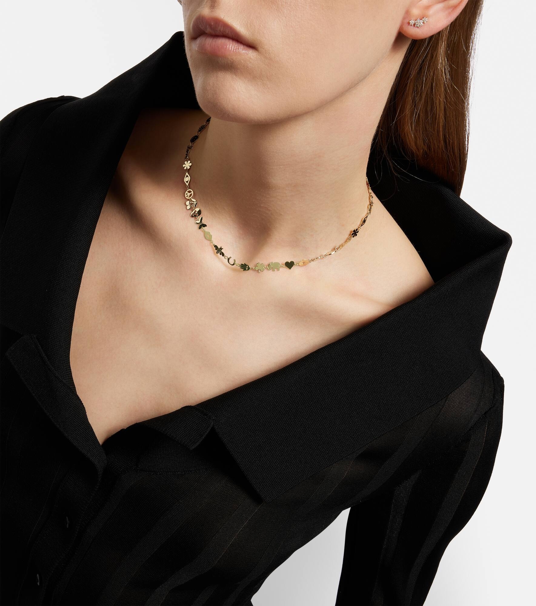 Pure Tiny 14kt gold necklace - 5