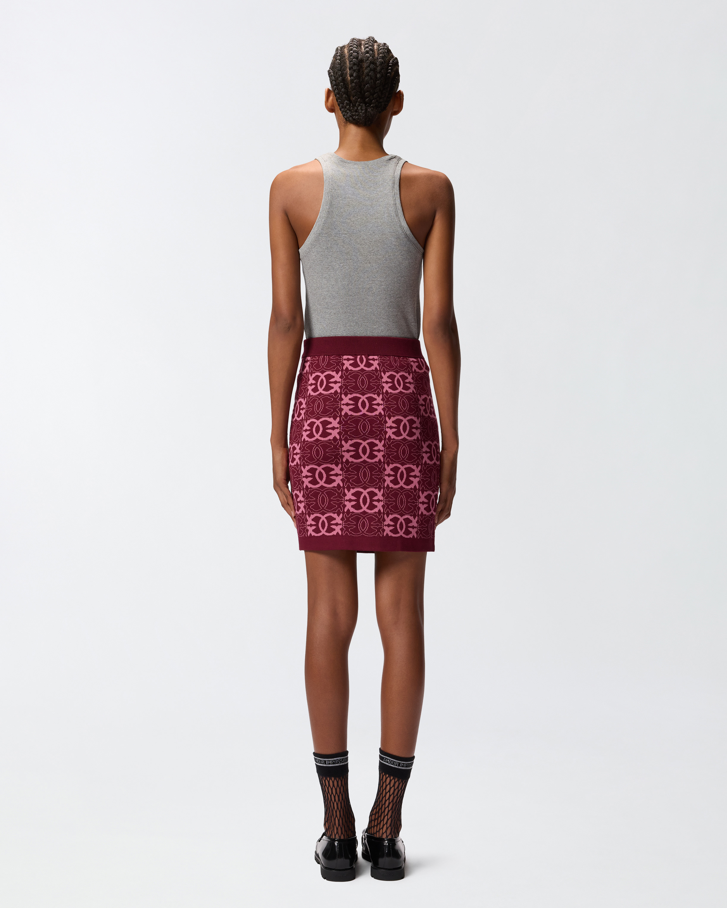 MINI SKIRT WITH LOVE BIRDS LOGO - 4
