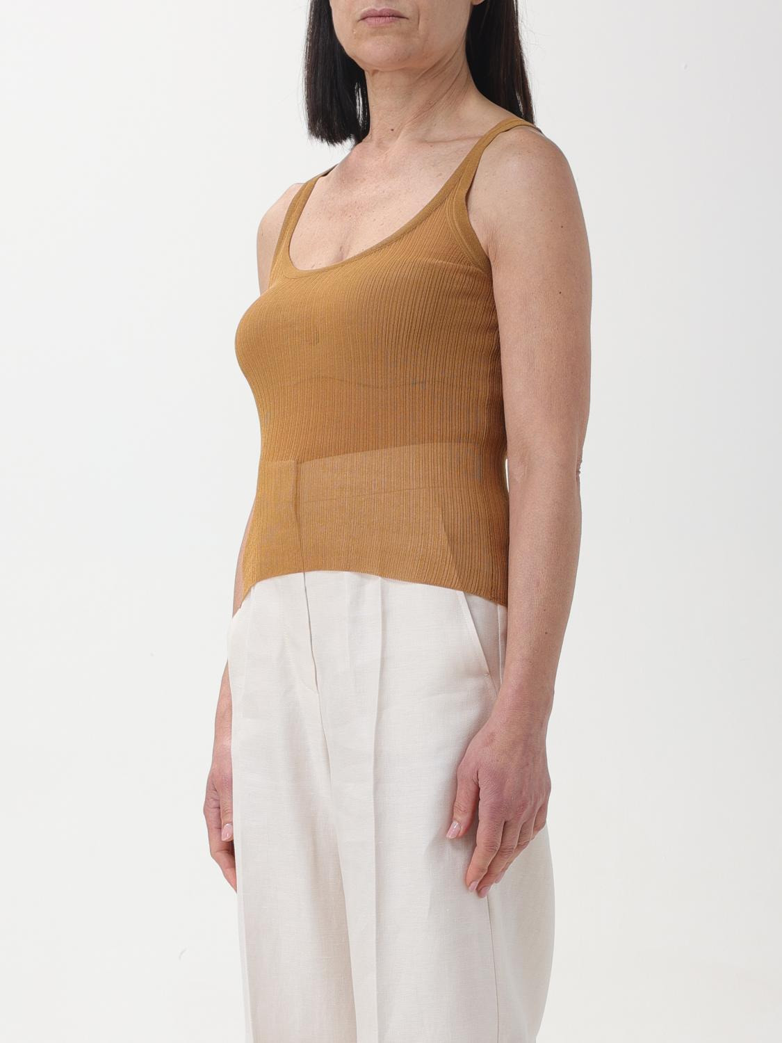 Max Mara Top Woman Leather - 4