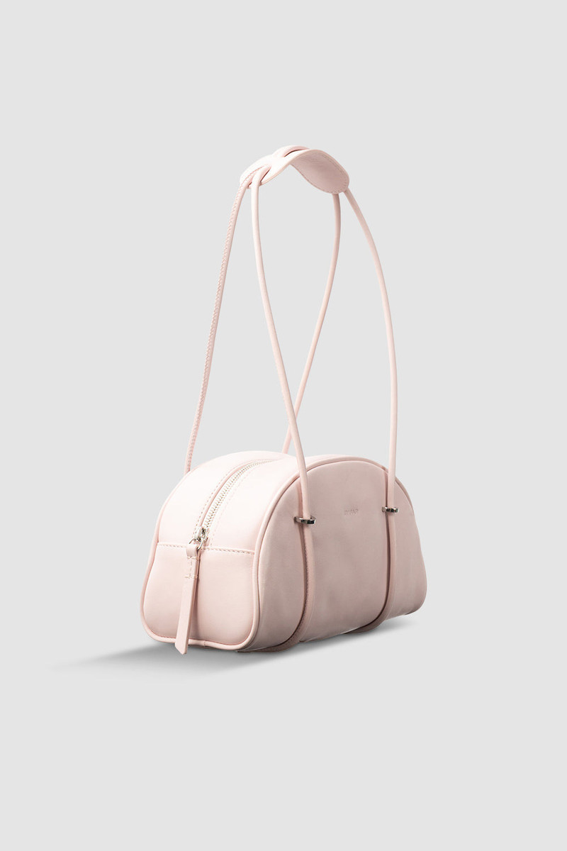 BY FAR Kimberly Bowler Baby Pink Nappa Leather Top-Handle Bag outlook