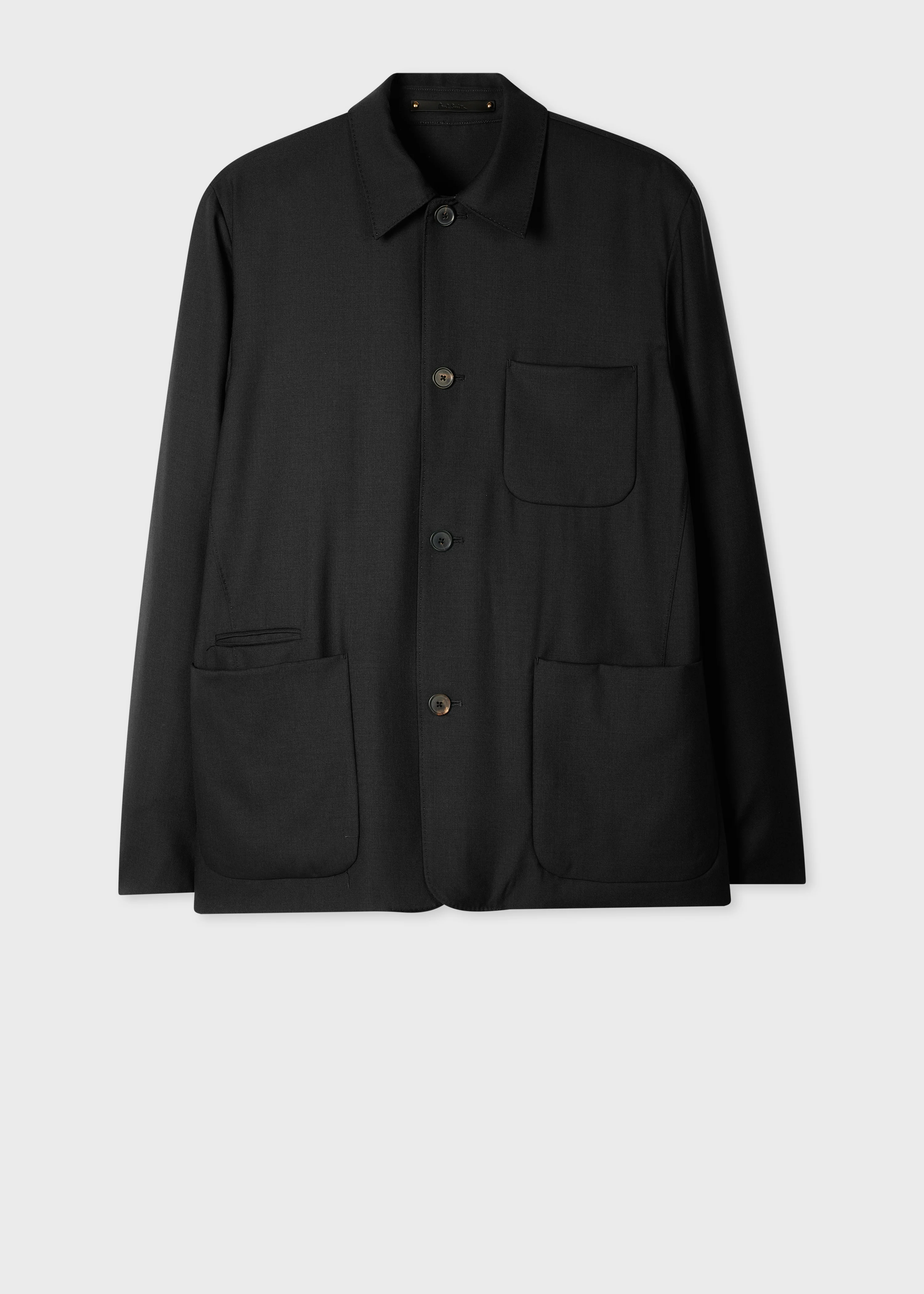Black Wool 'A Suit To Travel In' Work Jacket - 1
