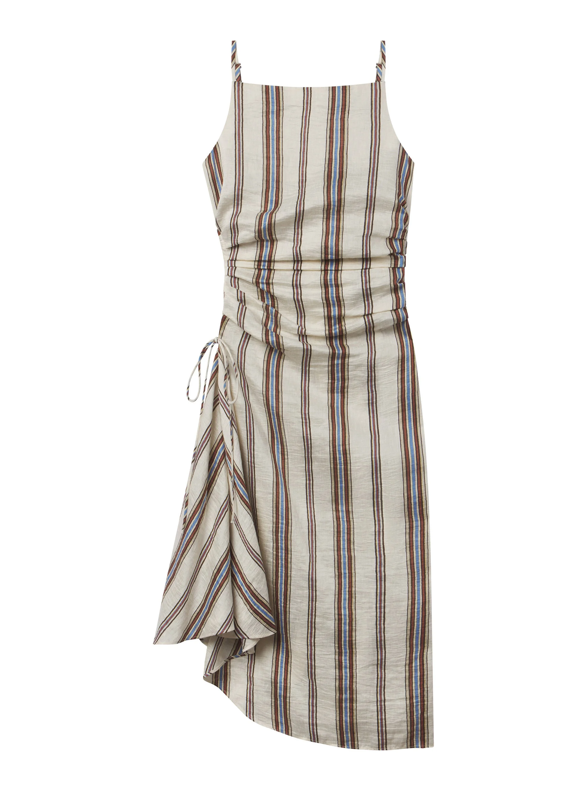 Naomi Striped Linen Midi Dress - 1
