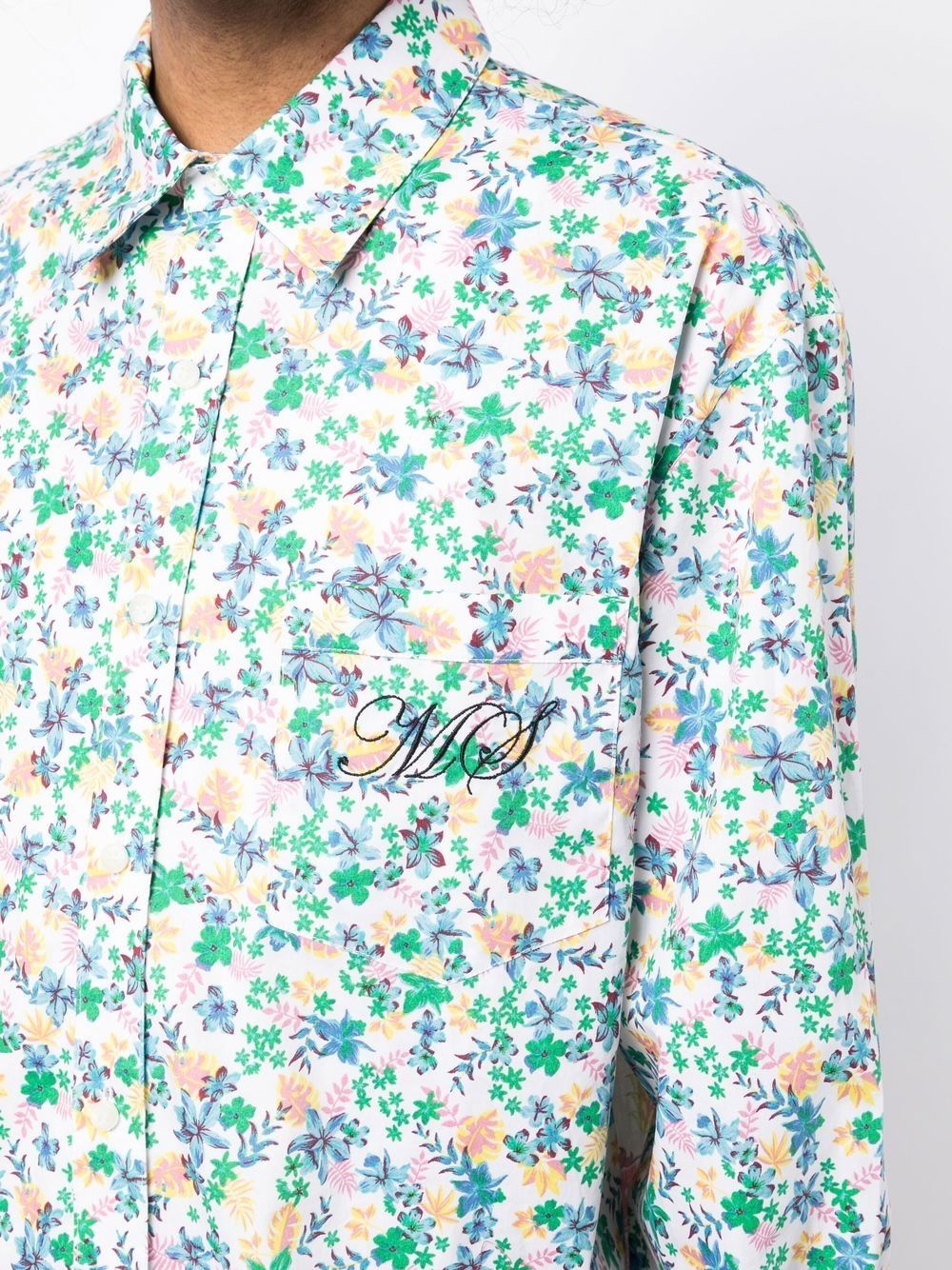 floral-print shirt - 5